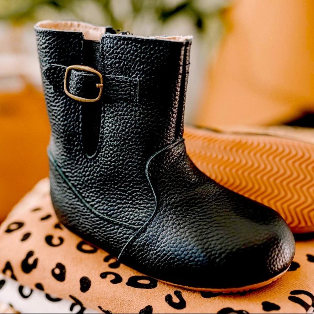 Infant Moccasin Black Riding Boots